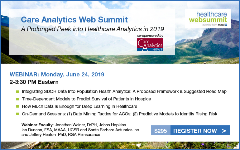 Eleventh Annual Care Analytics Web Summit: Healthcare Analytics in 2019