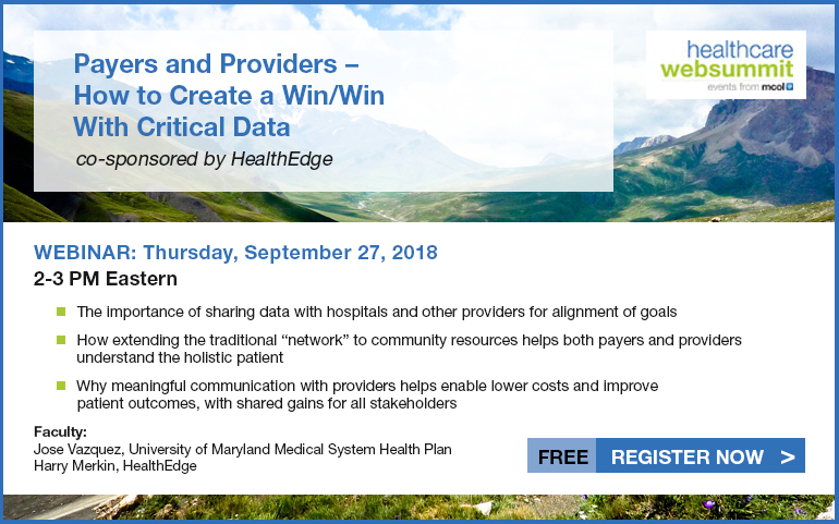 Payers and Providers  How to Create a Win/Win With Critical Data