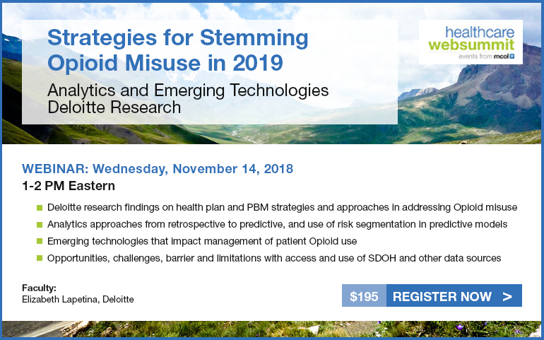 Strategies for Stemming Opioid Misuse in 2019: Analytics and Emerging Technologies - Deloitte Research