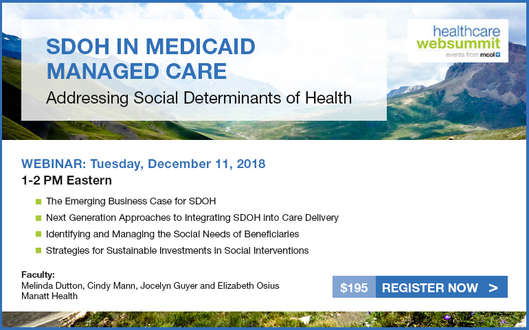 Addressing Social Determinants of Health: SDOH in Medicaid Managed Care